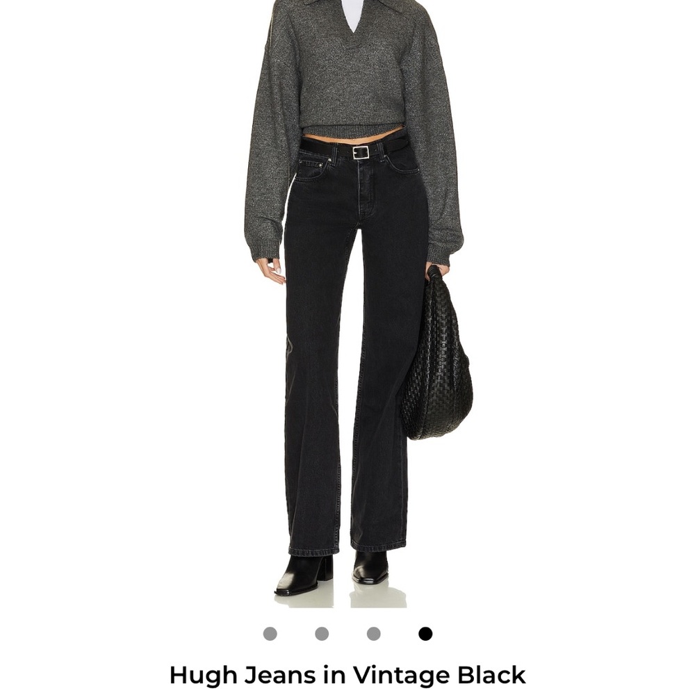 Anine Bing High Rise Black Jeans